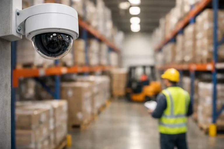 Camera beveiliging magazijn goed geregeld