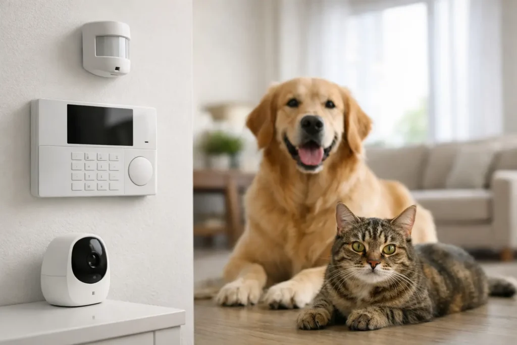 Alarmsysteem met huisdieren kiezen